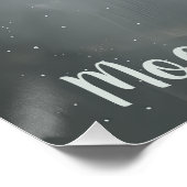 月面眠る鶴の鳥ベビー ポスター (コーナー)