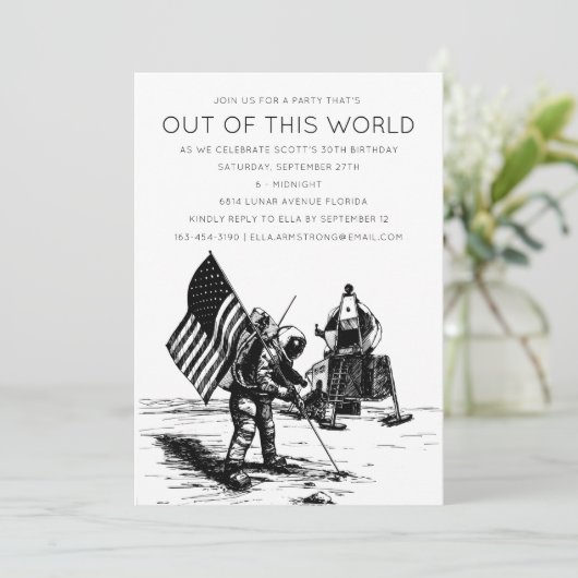 月面着陸オーダーメイド 招待状 (スタンド正面)