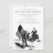 月面着陸カスタマイズ 招待状 (正面)