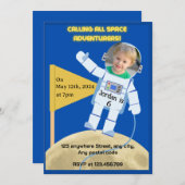 月面着陸宇宙飛行士 招待状 (正面/裏面)
