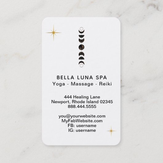 ※～*月面 宇宙月相宇宙 名刺 (裏面)