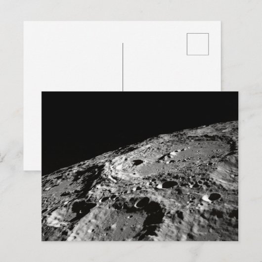 月面(宇宙)はがき ポストカード (正面/裏面)