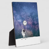月風船コスモスの星と宇宙の宇宙飛行士 フォトプラーク (側面)