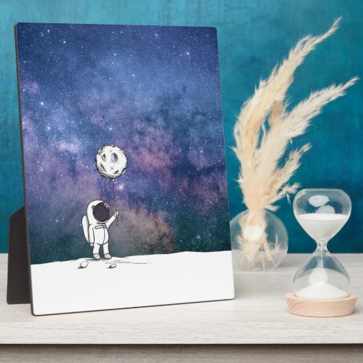 月風船コスモスの星と宇宙の宇宙飛行士 フォトプラーク (側面)