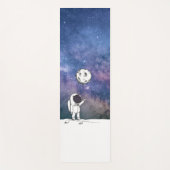 月風船コスモスの星と宇宙の宇宙飛行士 ヨガマット (正面)