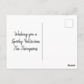 月飛んでいる光のカードの魔女 ポストカード (裏面)