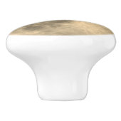 月飛んでいる引き出しプルノブ上のイーグルシルエット セラミックノブ (側面)