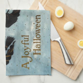 月飛んでいる空の魔女ブロム キッチンタオル (四つ折り)