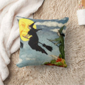 月飛んでいる空の魔女ブロム クッション (ブランケット)