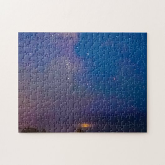 月食と天の川 |オレゴン、バンドンビーチ ジグソーパズル (横)