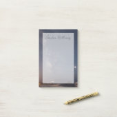 月食と天の川 |バンドンビーチオレゴン ポストイット (デスク上)