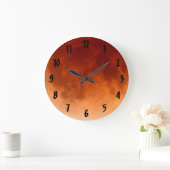 月食カッコいい皆月時計 ラージ壁時計 (ホーム)