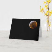 月食カード カード (黄色い花)
