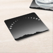 月食コースター スクエアペーパーコースター (アングル)