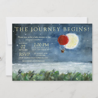 月食ベビーシャワー招待状 招待状