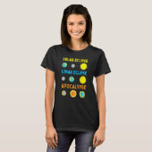月食太陽のと黙示科学おもしろい学 Tシャツ (正面フル)