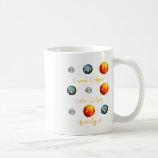 月食太陽のと黙示録おもしろいS コーヒーマグカップ (右)