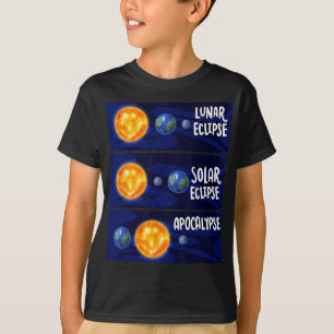 月食太陽の黙示占星術M Tシャツ