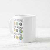 月食太陽の黙示録おもしろい宇宙 コーヒーマグカップ (正面左)