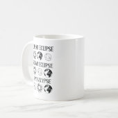 月食太陽の黙示録おもしろい宇宙 コーヒーマグカップ (正面左)