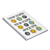 月食太陽の黙示録おもしろい宇宙 ノートブック (右側)