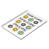 月食太陽の黙示録おもしろい宇宙 ノートブック (左側)