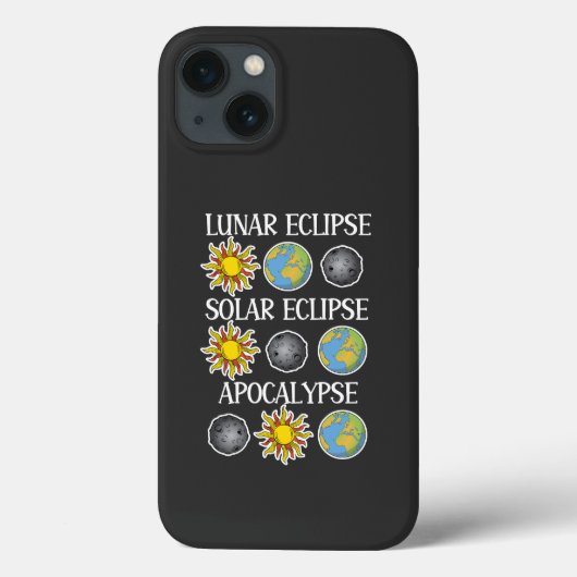月食太陽の黙示録おもしろい宇宙 Case-Mate iPhoneケース (裏面)