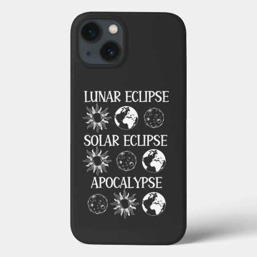 月食太陽の黙示録おもしろい宇宙 Case-Mate iPhoneケース (裏面)