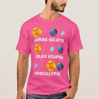 月食太陽の黙示録アおもしろいストロ Tシャツ