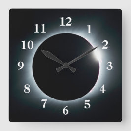 月食画像写真月食写真 スクエア壁時計