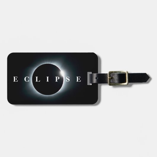 月食画像写真月食写真 ラゲッジタグ (正面横)