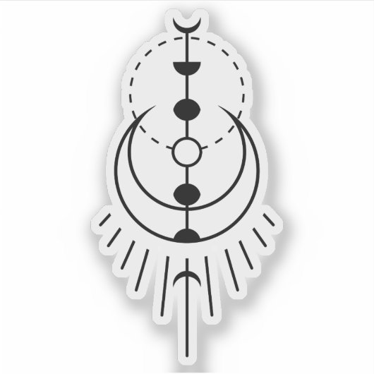 月食 シール (正面)