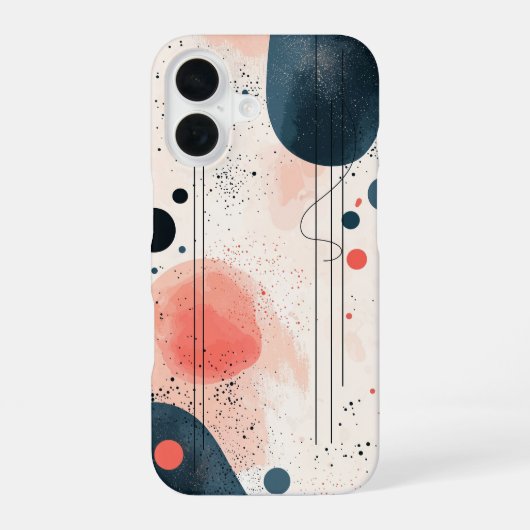 月食 スプラッシュ スマホケース iPhone 16ケース (裏面)