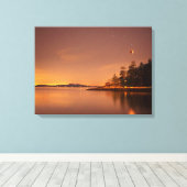 月食 |ビクトリア，ブリティッシュコロンビア キャンバスプリント (インサイチュ (ウッドフロア))