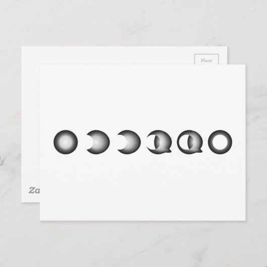 月食 ポストカード (正面/裏面)