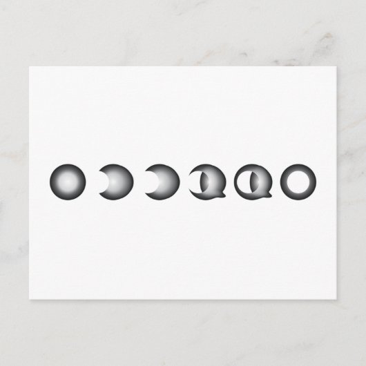 月食 ポストカード (正面)