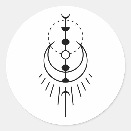 月食 ラウンドシール (正面)