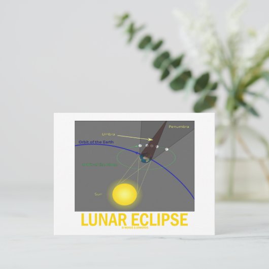 月食 (天文学の態度) ポストカード (スタンド正面)