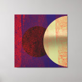 月食 – 抽象芸術 キャンバスプリント (正面)