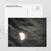 月食（雲あり） ポストカード (正面/裏面)