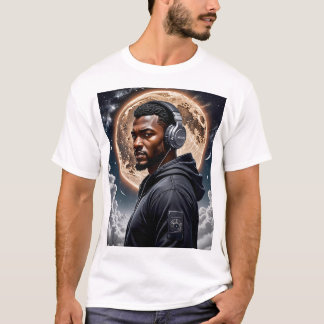 月食Tシャツ宇宙芸術未来的 Tシャツ