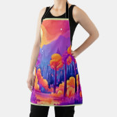 月鮮やか付き森 エプロン (インサイチュ)