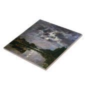 月1891年の効果(キャンバスの油) タイル (側面)