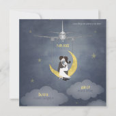 月2に私を飛ばして下さい 招待状 (正面)