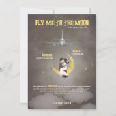 月2の-映画のポスター-結婚式に私を飛ばして下さい 招待状 (正面)