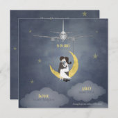 月2へ飛ばして行け 招待状 (正面/裏面)