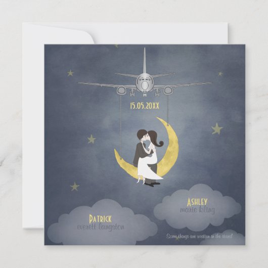 月2へ飛ばして行け 招待状 (正面)