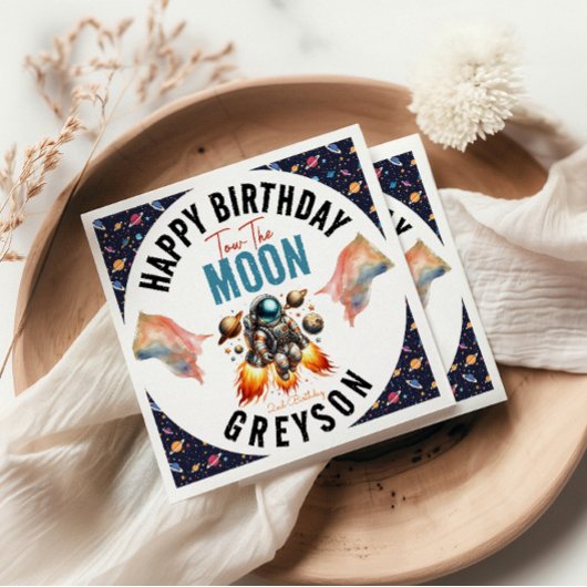 月2日の誕生日宇宙 スタンダードカクテルナプキン