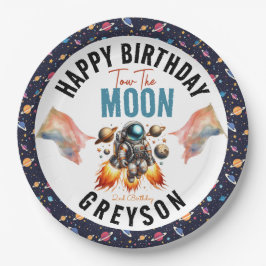 月2日の誕生日宇宙 ペーパープレート