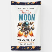 月2日の誕生日宇宙 横断幕 (縦)